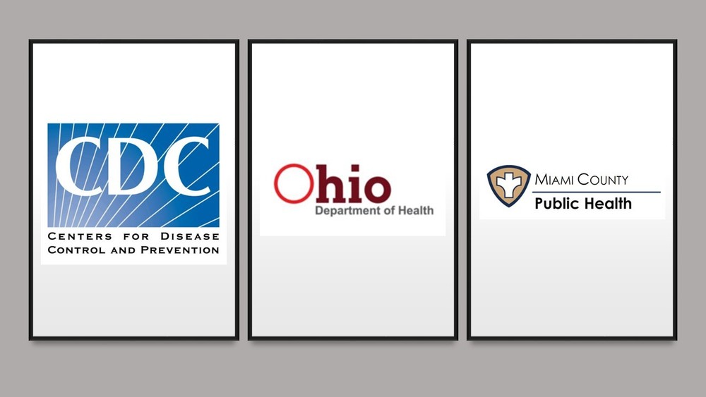 CDC, ODH, and Miami County PH Logos