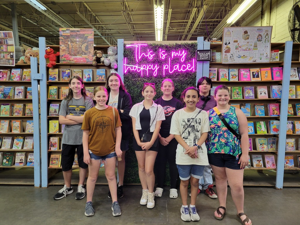 YA Literature students visit bookstore.