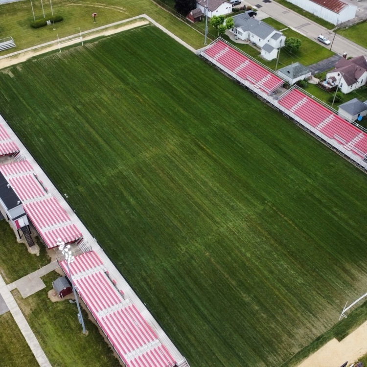 Aerial view Memorial Stadium 