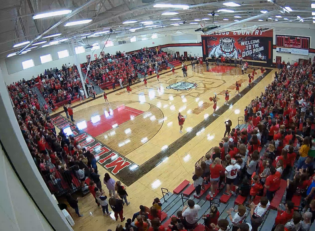 Camera view district pep rally 9.29.2023
